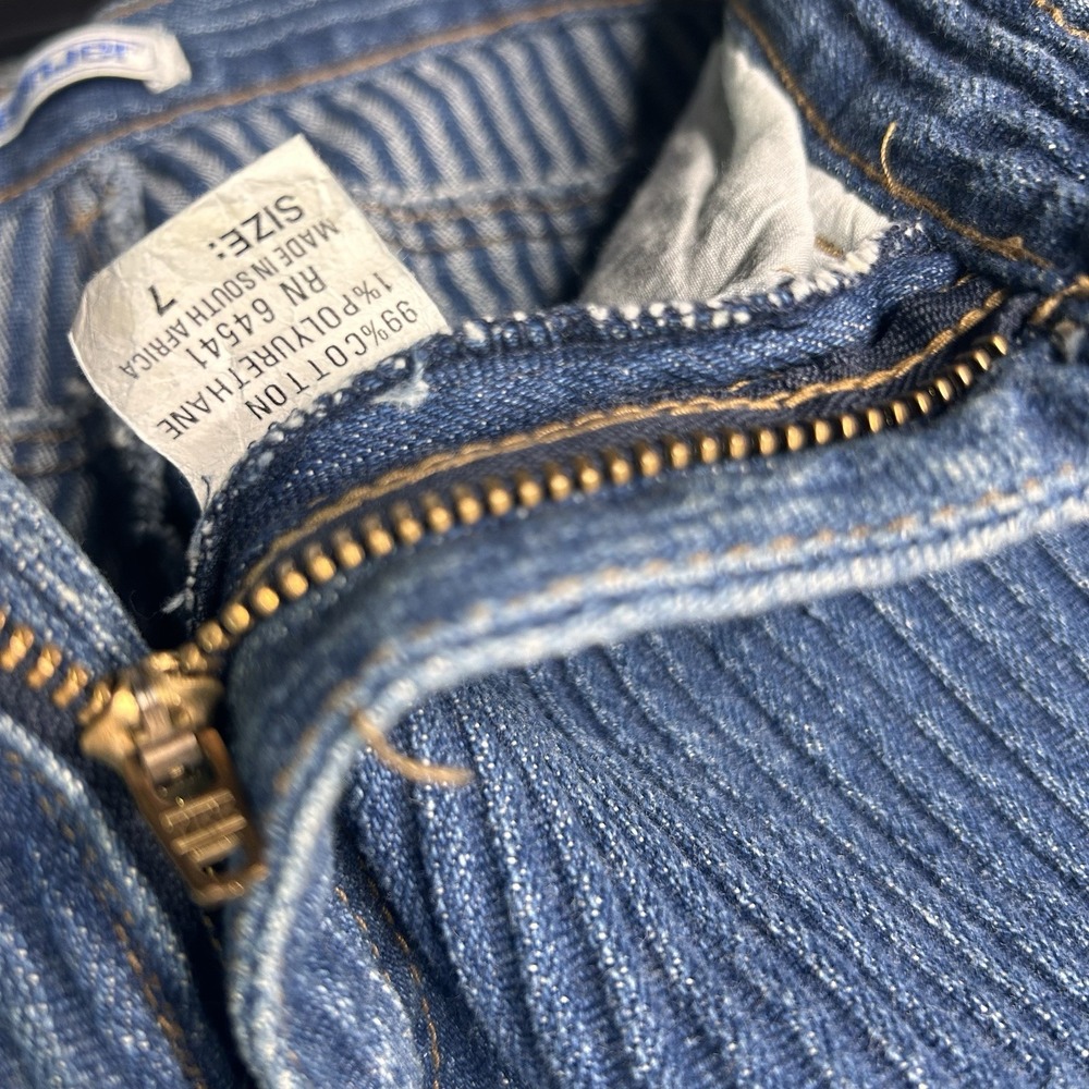 Vintage Jeanjer High Waist Jeans Stretch Tapered Ankle Zip Size 7 Cotton Rare - Picture 4 of 12